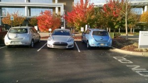 Tesla on Nissan home turf - click to enlarge