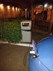 Parked as close as I could. The extension "Just REached". You can see the Blink units in the background. Click to enlarge.