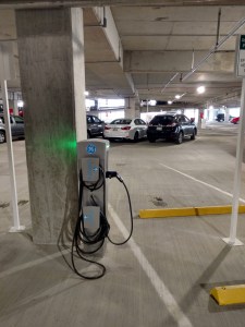Public EV station at HCA Capitol View. Click to enlarge