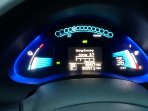 Old Battery capacity shows 36 miles on 3/4 charge 